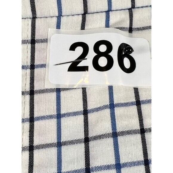 Ralph Lauren Pants Women's Size 16 White and Blue/Black Gingham Plaid Checkered - Picture 6 of 6